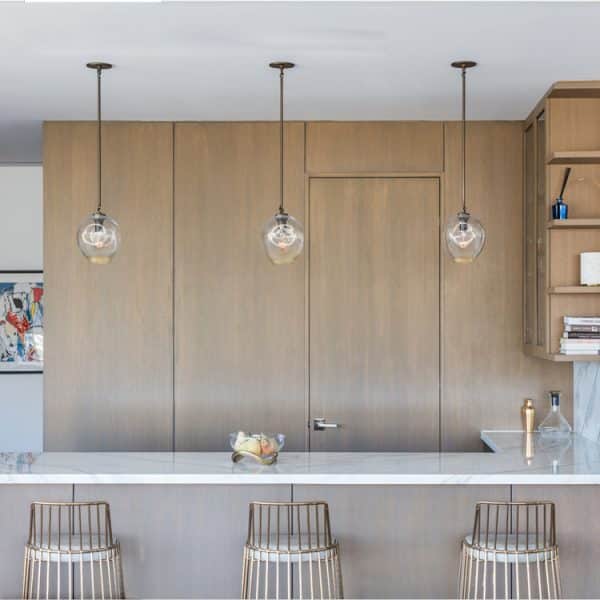 Подвесной светильник Bubble brass/clear — изображение 2