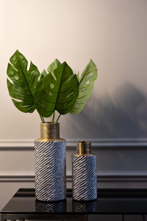 18H2821S-19 Ваза золотистая 9*9*22см — изображение 4