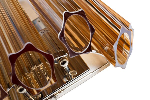 20MB3451-2AMBER Бра стекло янтарного цвета 32*33*32см — изображение 2