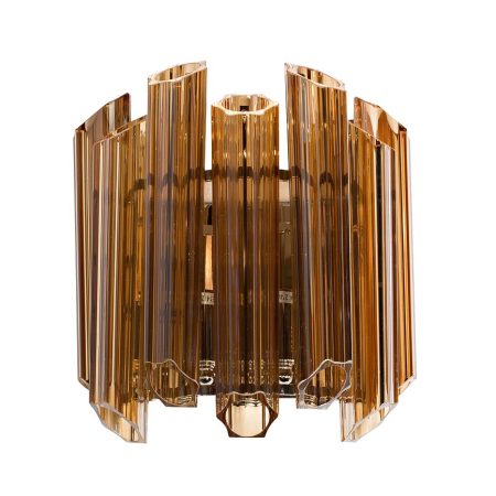 20MB3451-2AMBER Бра стекло янтарного цвета 32*33*32см