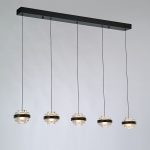 Подвесной светильник MD22030002-5B black/clear — изображение 2