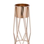 2KV808161 Подставка под цветы 26*26*55см цвет золото