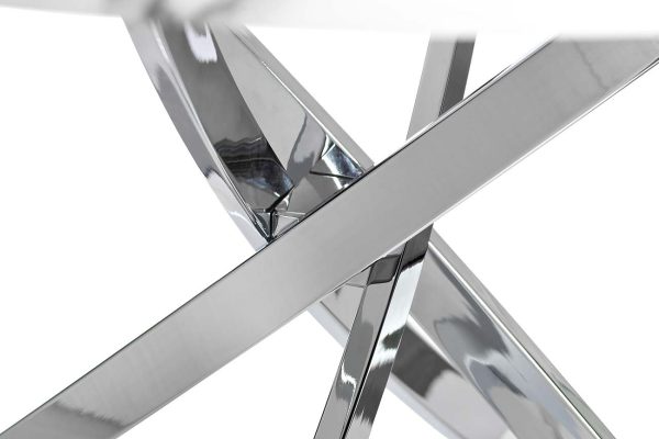 30F-911 Стол обеденный круглый d120*76см ножки хром — изображение 3
