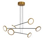 Люстра MD19001002-6A black/gold