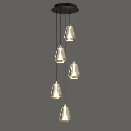 Подвесной светильник MD24001011-5A brass/champagne
