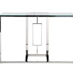 47ED-CST067 Консоль прозр.стекло/хром 120*40*78см