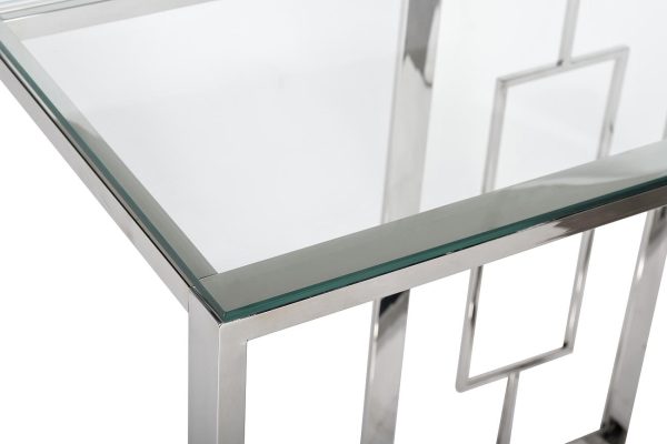 47ED-CST067 Консоль прозр.стекло/хром 120*40*78см — изображение 3