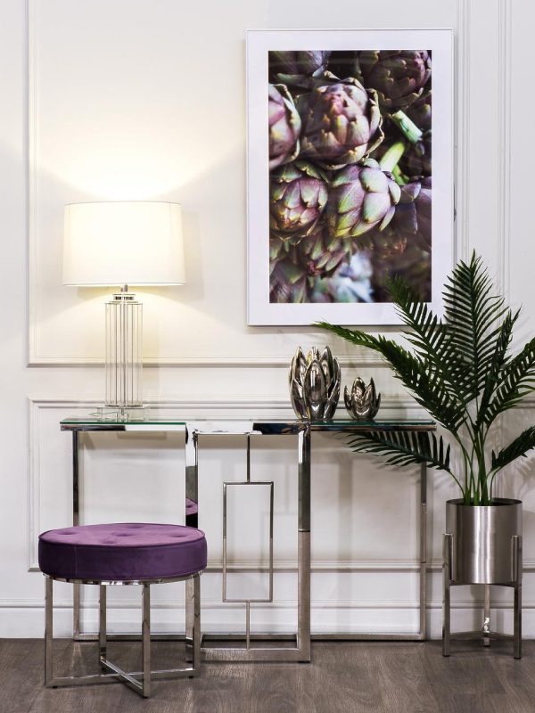 47ED-CST067 Консоль прозр.стекло/хром 120*40*78см — изображение 5