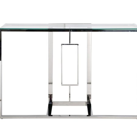 47ED-CST067 Консоль прозр.стекло/хром 120*40*78см