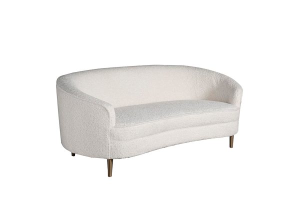 48MY-1289-L CRE Диван двухместный иск.каракуль крем.181*87*71см — изображение 2