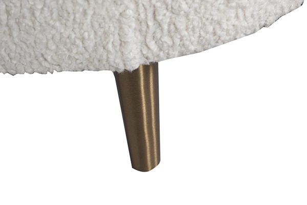 48MY-1289-L CRE Диван двухместный иск.каракуль крем.181*87*71см — изображение 5