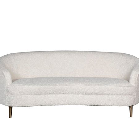 48MY-1289-L CRE Диван двухместный иск.каракуль крем.181*87*71см