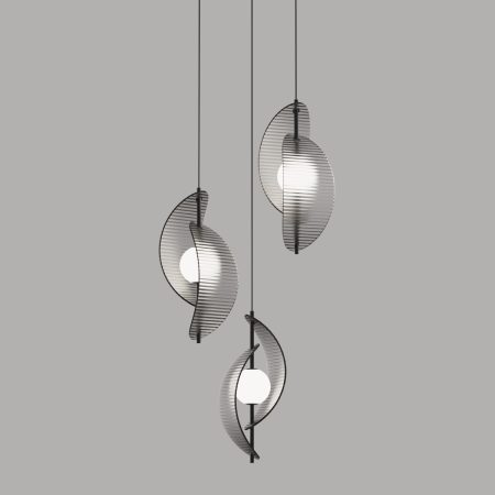 Подвесной светильник MD24030035-3A black/smoky