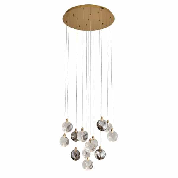 Подвесной светильник OD2440-13 gold/clear+amber+grey — изображение 2