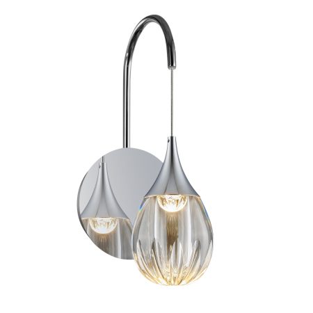 Настенный светильник MB24001004-1A chrome/clear