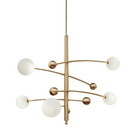 Люстра Globe Mobile 5 brass