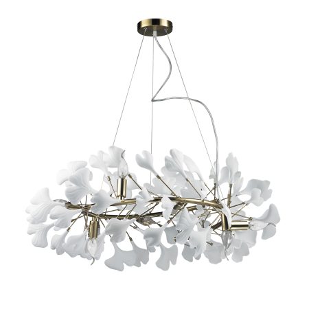 Люстра 10881P/R800 gold/white