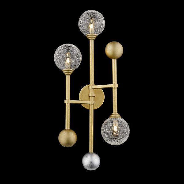 Настенный светильник Fluxus 3 gold — изображение 2