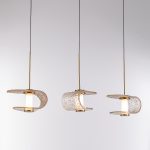 Подвесной светильник MD24020901-3B gold/cognac