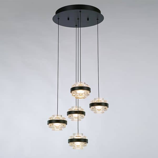 Подвесной светильник MD22030002-5A black/clear — изображение 2