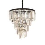 Люстра Helix black/clear