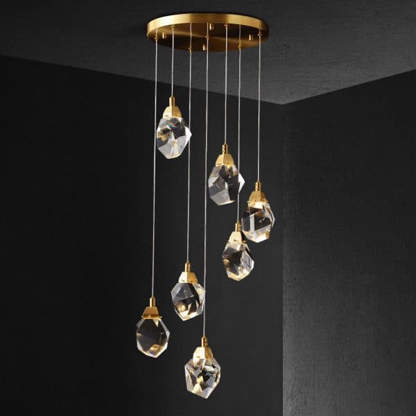 Подвесной светильник 9701P/7R brass — изображение 2