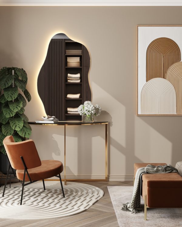 Банкетка Болейн с ящиком велюр терракотовый — изображение 3