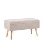 Банкетка Сторми с ящиком серый