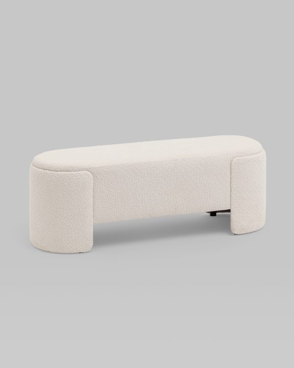 Банкетка Taks букле белый — изображение 2