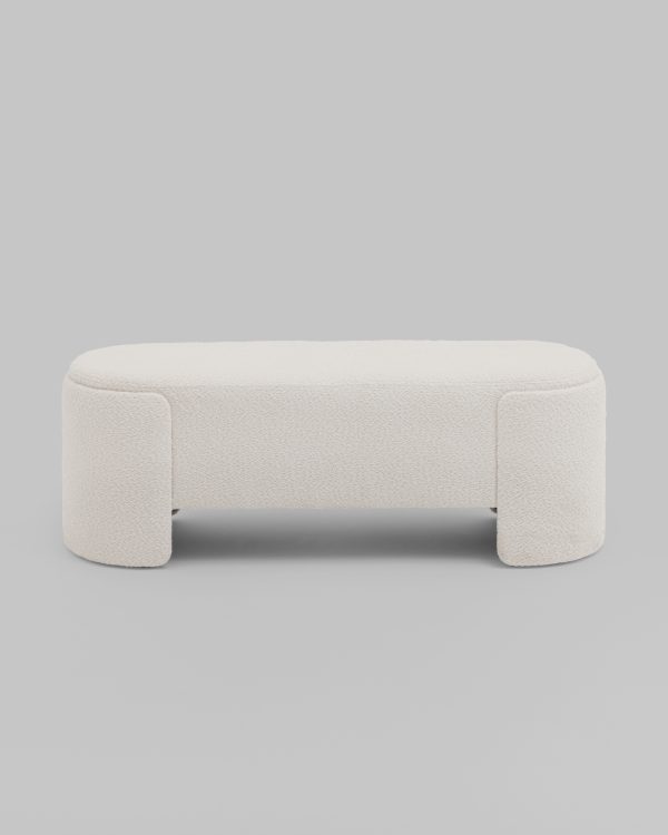 Банкетка Taks букле белый — изображение 3