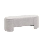 Банкетка Taks букле светло-серый