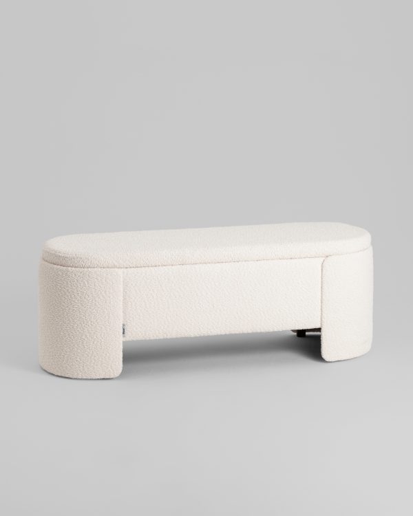 banketka-taks-s-mestom-dlja-hranenija-bukle-belyj-1 Банкетка Taks с местом для хранения букле белый — изображение 2