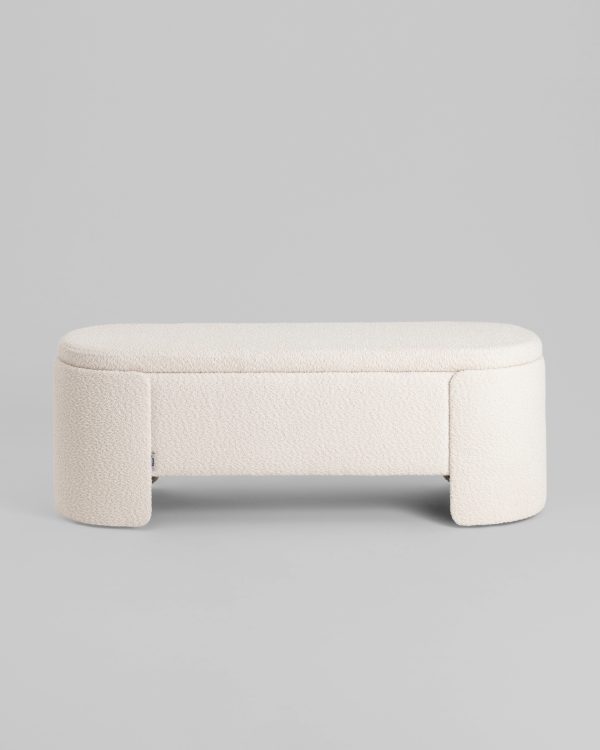 banketka-taks-s-mestom-dlja-hranenija-bukle-belyj-2 Банкетка Taks с местом для хранения букле белый — изображение 3