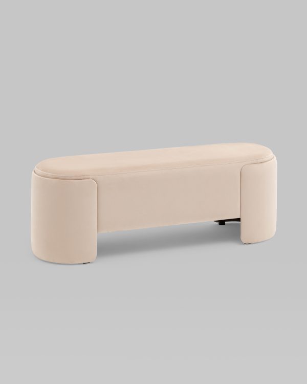 Банкетка Taks велюр молочный — изображение 2