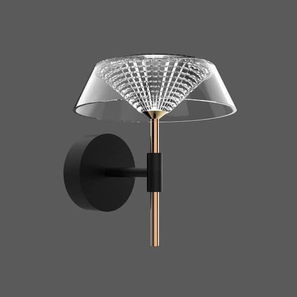 Настенный светильник MB21001018-1A black/gold — изображение 2