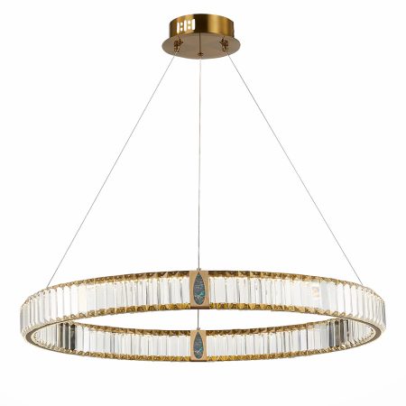 Люстра D8016P/R/D800 gold/clear