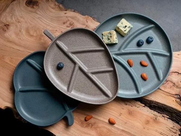 Блюдо сервировочное Dancing Leaves коричневый — изображение 4