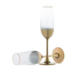 Бокал для шампанского с Золотым напылением 235 мл