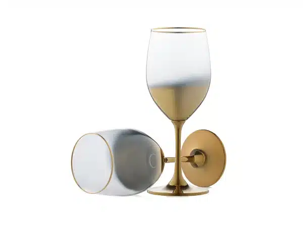 Бокал для вина с Золотым напылением 250 мл