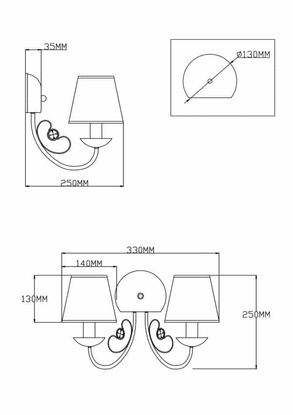 Бра Moderli V2491-2W Daniel — изображение 3