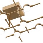 Потолочный светильник Molecular 10 gold — изображение 2