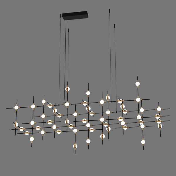 Люстра Molecular 55 black/gold — изображение 2