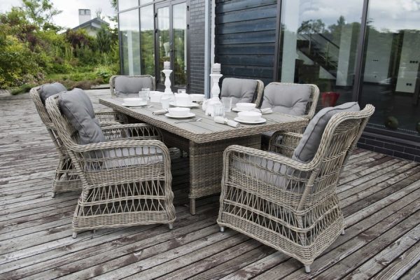 "Цесена" обеденная группа плетеная из искусственного ротанга — изображение 2