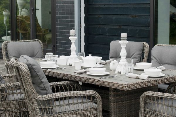 "Цесена" обеденная группа плетеная из искусственного ротанга — изображение 4