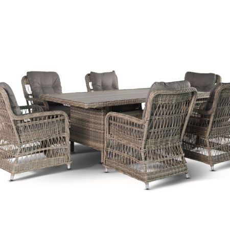 "Цесена" обеденная группа плетеная из искусственного ротанга