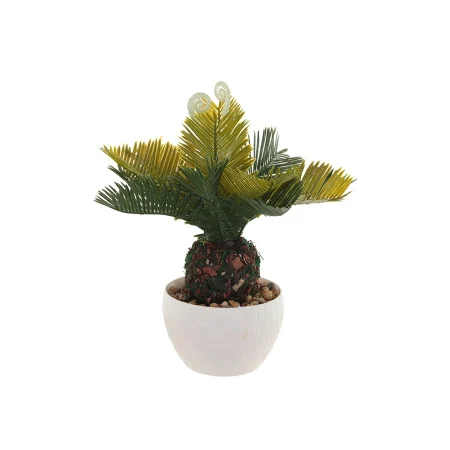 Цветок искусственный в белом горшке Пальма