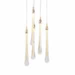 Подвесной светильник Teardrop 5 gold