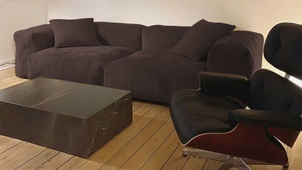 Диван Фиджи двухсекционный (большой) Cilium Chocolate Нераскладной (273х116х62см) — изображение 2