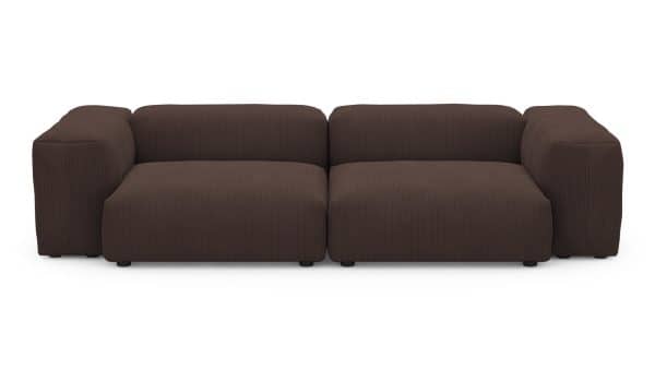 Диван Фиджи двухсекционный (большой) Cilium Chocolate Нераскладной (273х116х62см) — изображение 3