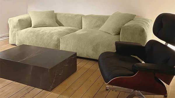 Диван Фиджи двухсекционный (большой) Cilium Cream Нераскладной (273х116х62см) — изображение 2